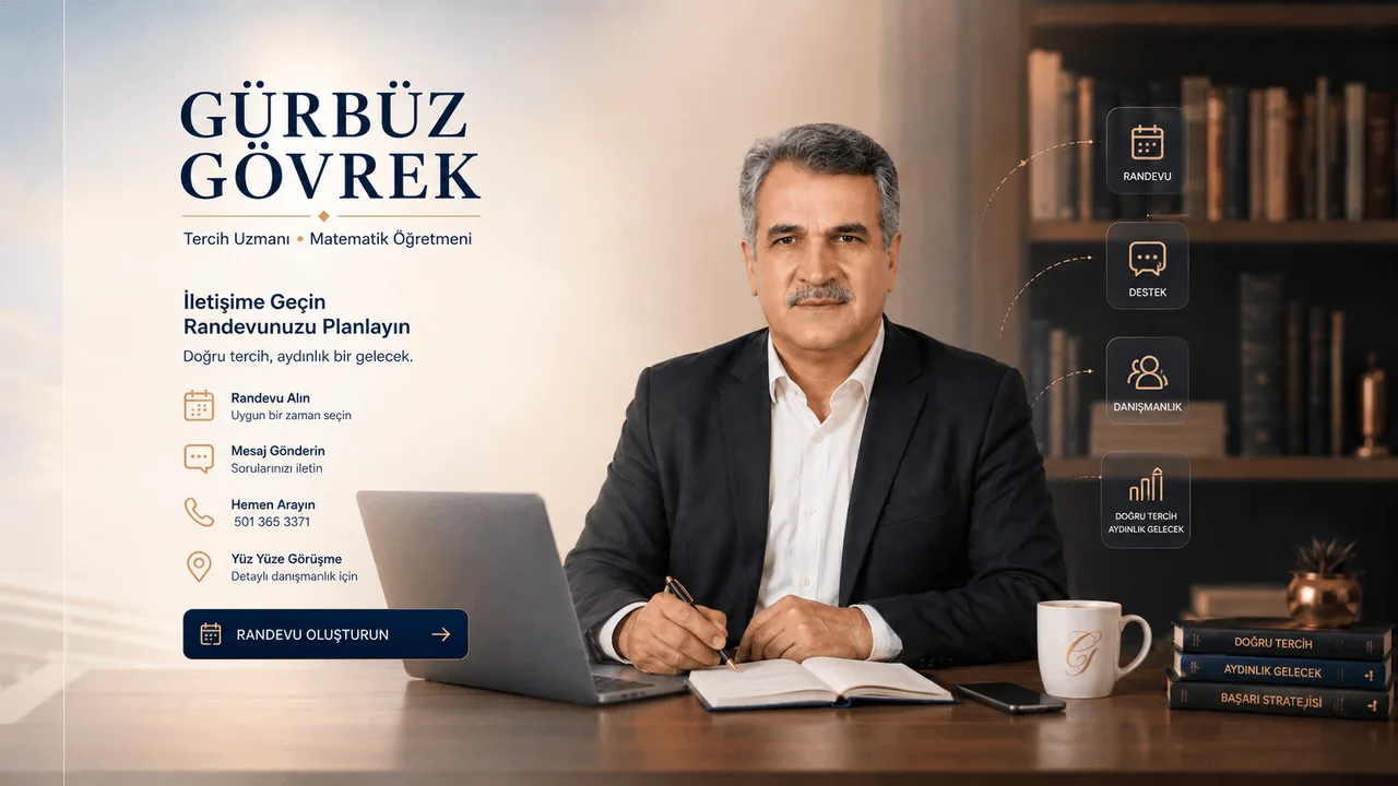 Gürbüz Gövrek öğrenciyle haftalık çalışma planı ve hedef takibi üzerine eğitim koçluğu görüşmesi yapıyor