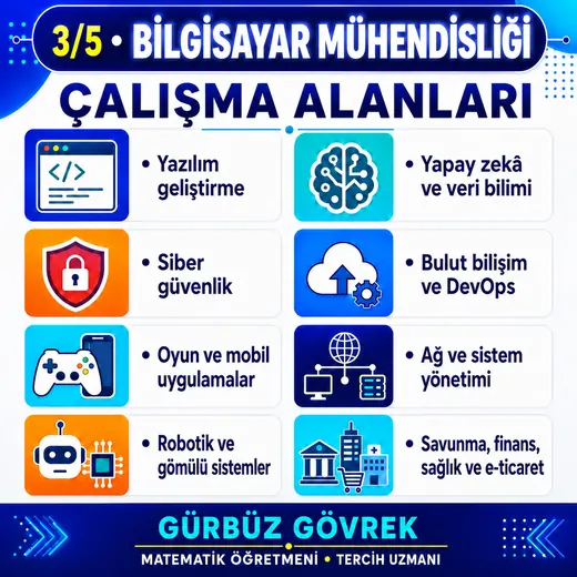 Bilgisayar Mühendisliği: Çalışma Alanları — Gürbüz Gövrek meslek tanıtım görseli