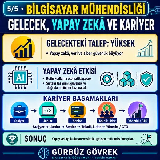 Bilgisayar Mühendisliği: Gelecek, Yapay Zeka ve Kariyer — Gürbüz Gövrek meslek tanıtım görseli