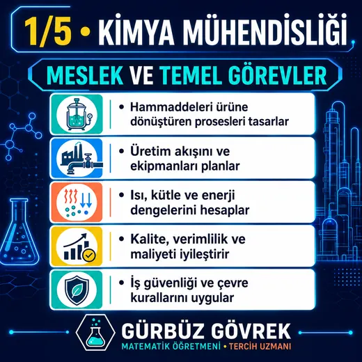 Kimya Mühendisliği: Meslek ve Temel Görevler — Gürbüz Gövrek meslek tanıtım görseli