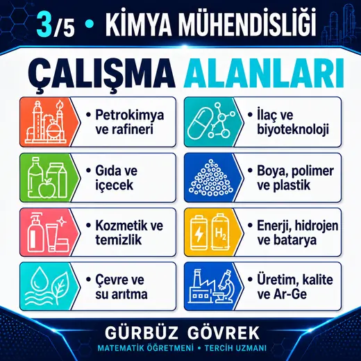 Kimya Mühendisliği: Çalışma Alanları — Gürbüz Gövrek meslek tanıtım görseli