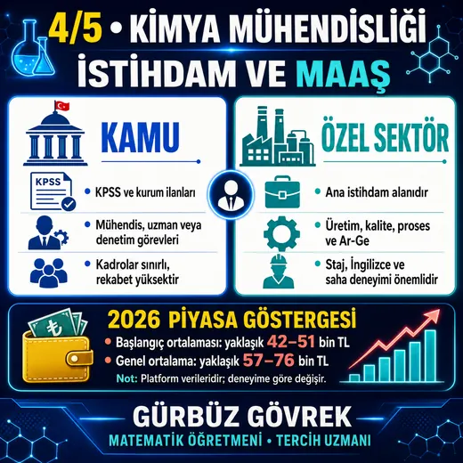 Kimya Mühendisliği: İstihdam ve Maaş — Gürbüz Gövrek meslek tanıtım görseli