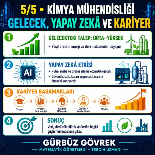 Kimya Mühendisliği: Gelecek, Yapay Zeka ve Kariyer — Gürbüz Gövrek meslek tanıtım görseli