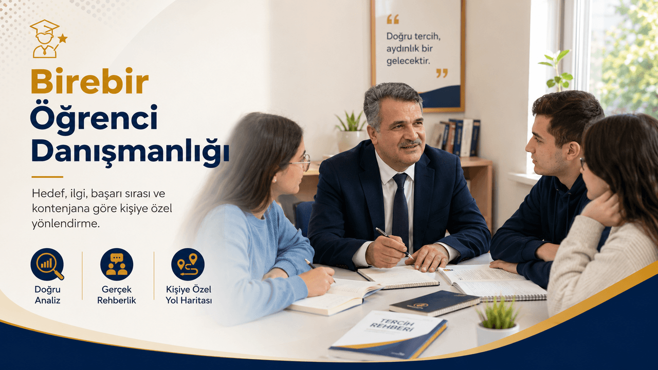 Gürbüz Gövrek öğrencilerle birebir danışmanlık görüşmesinde