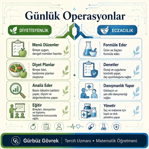 Diyetisyenlik ve Eczacılık meslek tanıtımı, 5. slayt