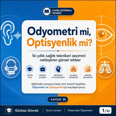 Optisyenlik ve Odyometri meslek tanıtımı, 1. slayt