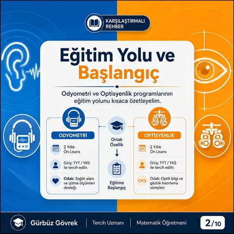 Optisyenlik ve Odyometri meslek tanıtımı, 2. slayt