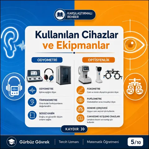 Optisyenlik ve Odyometri meslek tanıtımı, 5. slayt