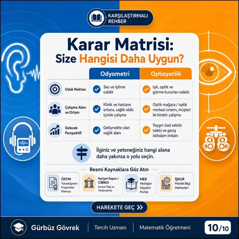 Optisyenlik ve Odyometri meslek tanıtımı, 10. slayt