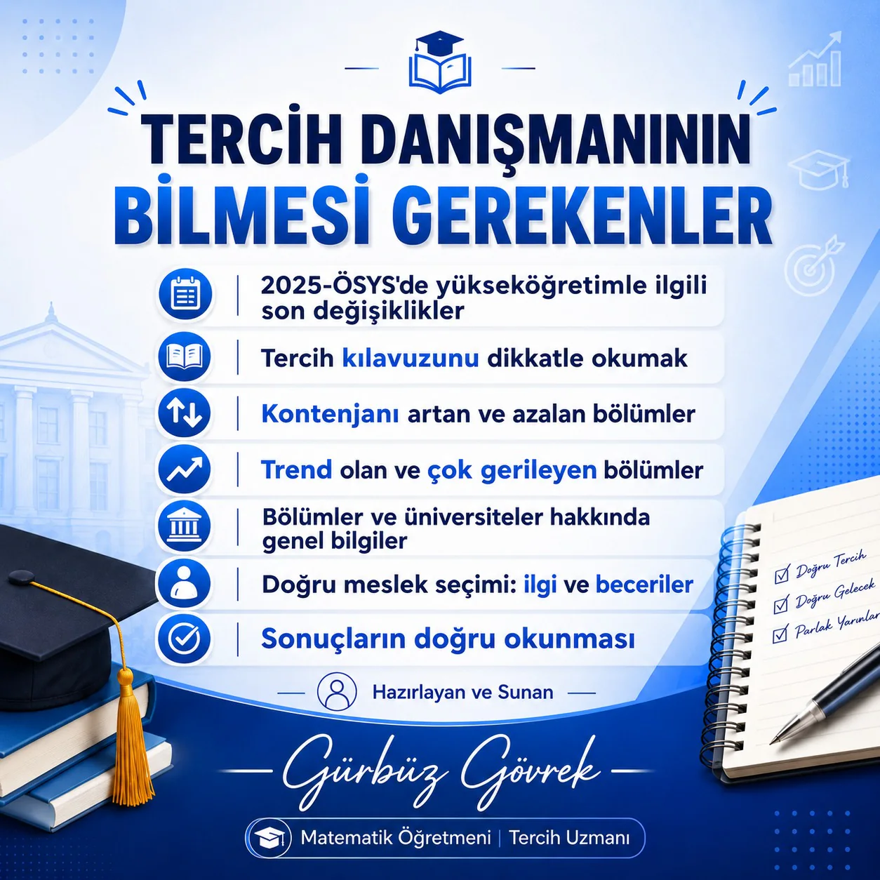 Gürbüz Gövrek Tercihler 2026 seminer sunumu, 6. slayt