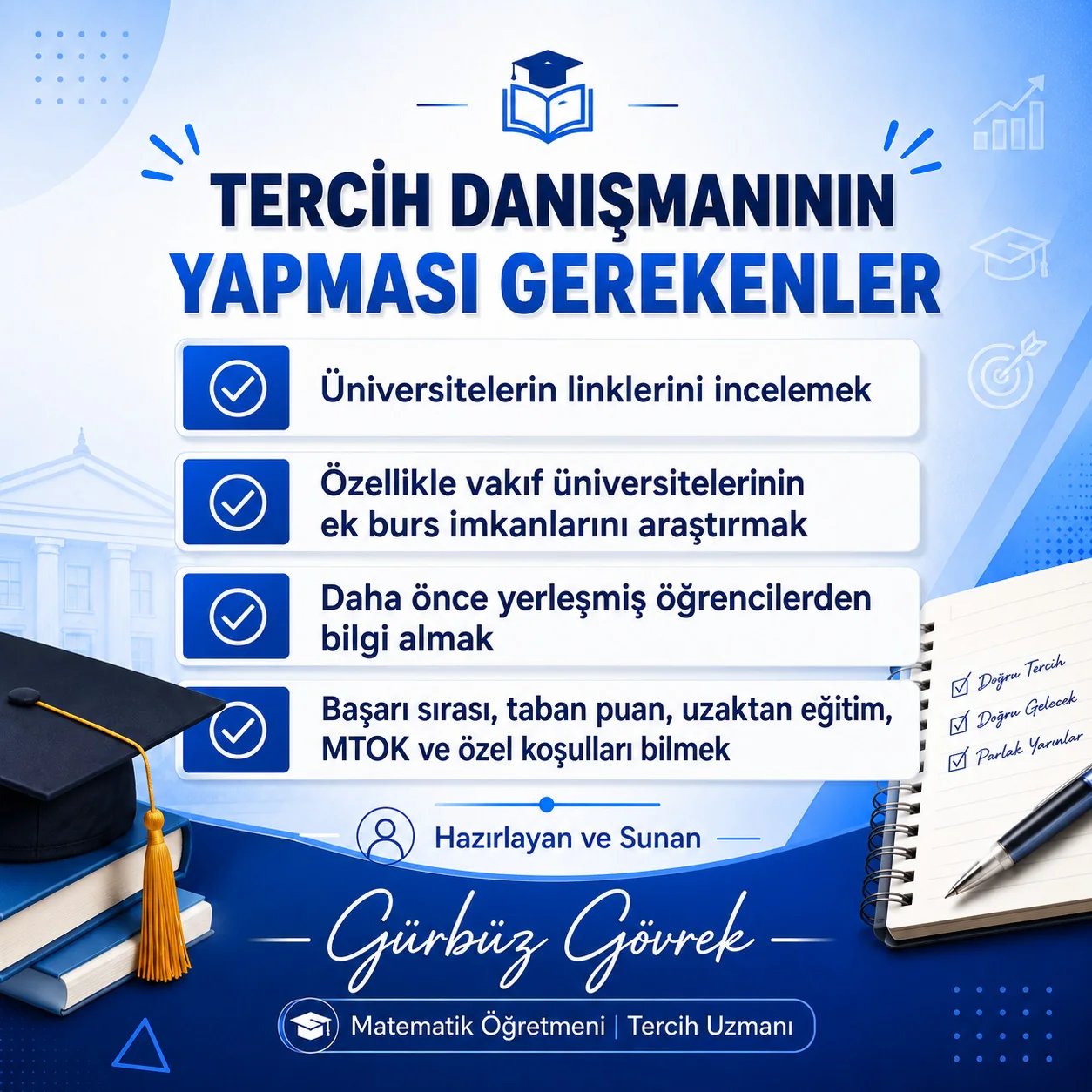 Gürbüz Gövrek Tercihler 2026 seminer sunumu, 7. slayt