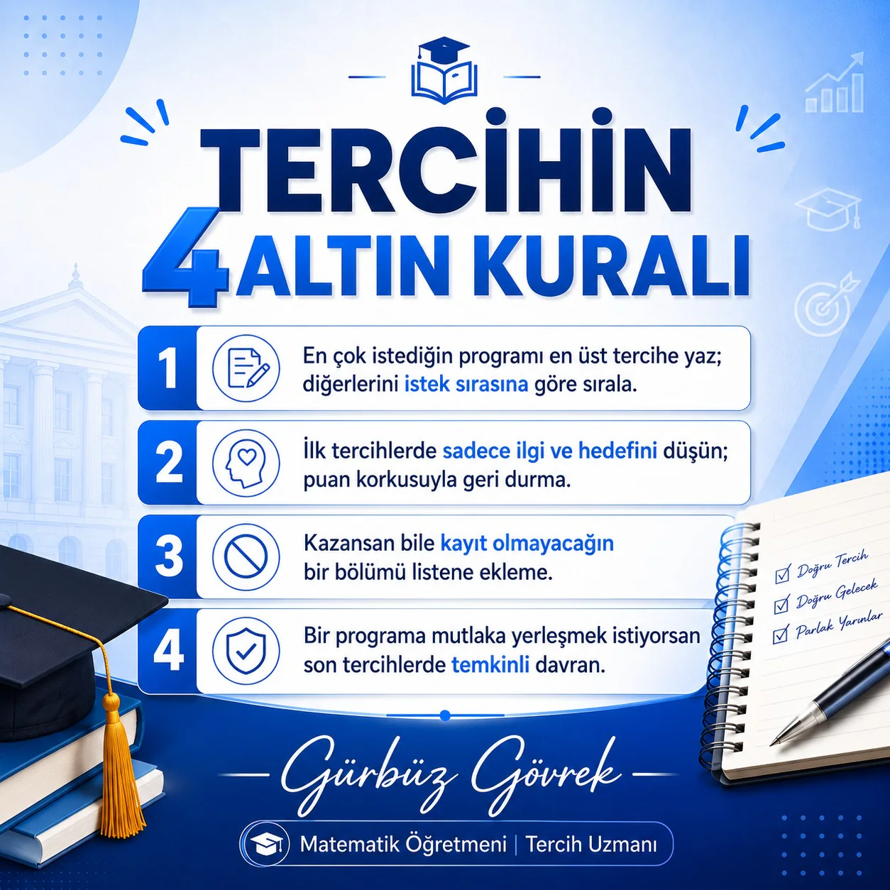 Gürbüz Gövrek Tercihler 2026 seminer sunumu, 9. slayt
